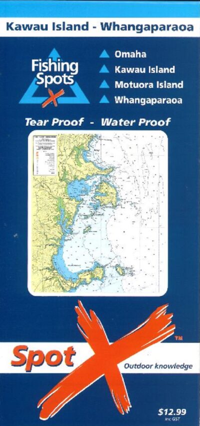 SPOT X FISHING CHART KAWAU ISLAND - WHANGAPARAOA