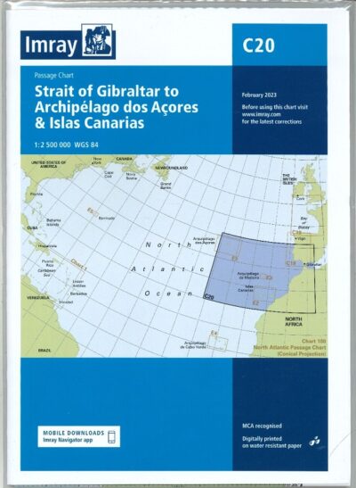 IMRAY - STRAIT OF GIBRALTAR TO ARCHIPELAGO DOS ACORES & ISLAS CANARIAS. C20