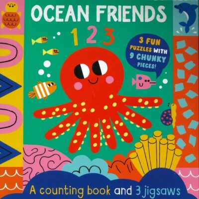 OCEAN FRIENDS - 1 2 3 BOOK AND 3 JIGSAWS